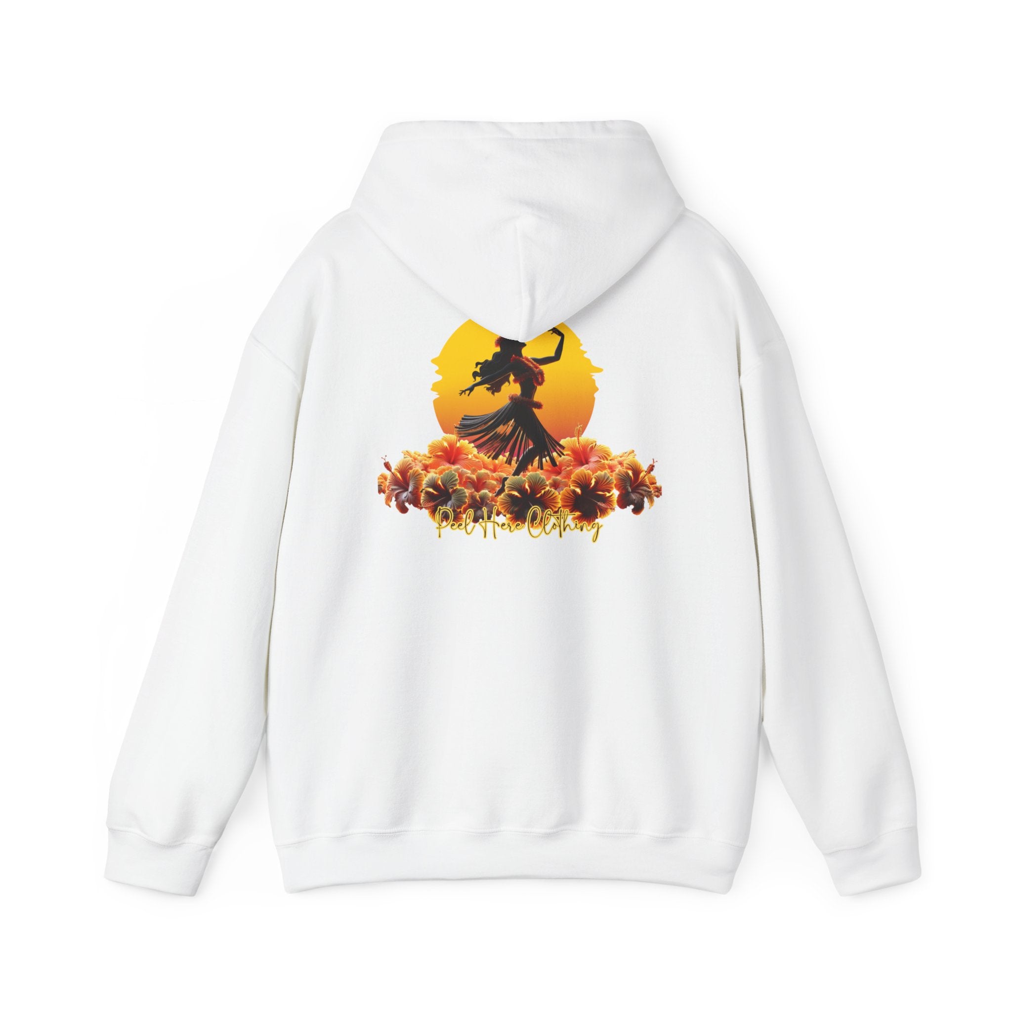 Peel Here Clothing's Dancing on Hibiscus Hoodie