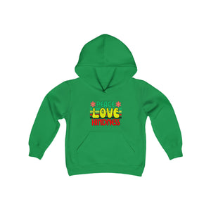 Peel Here Clothings Peace Love and Kindness Childrens hoodie