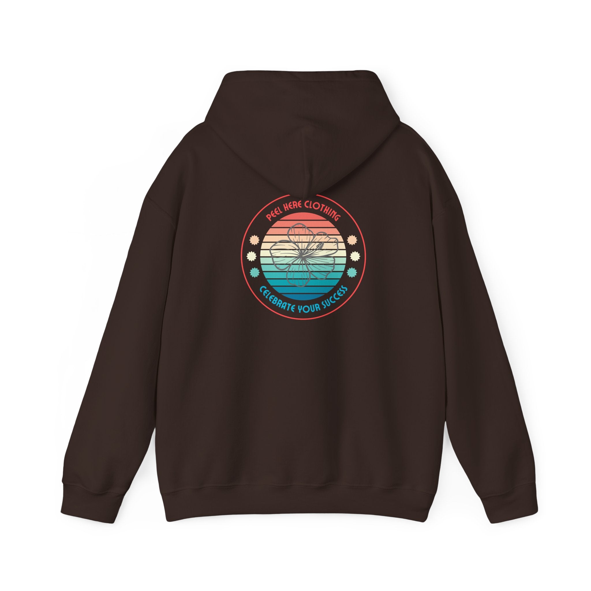 Retro Hibiscus Hooded Sweatshirt