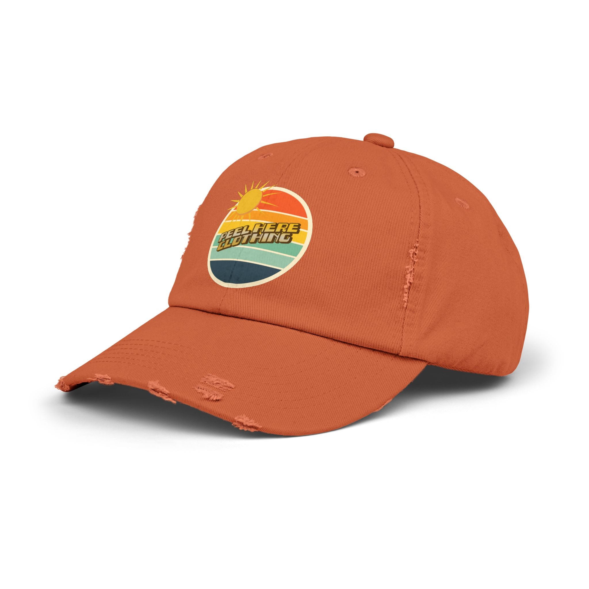 Retro Peel Here Dot Distressed Cap