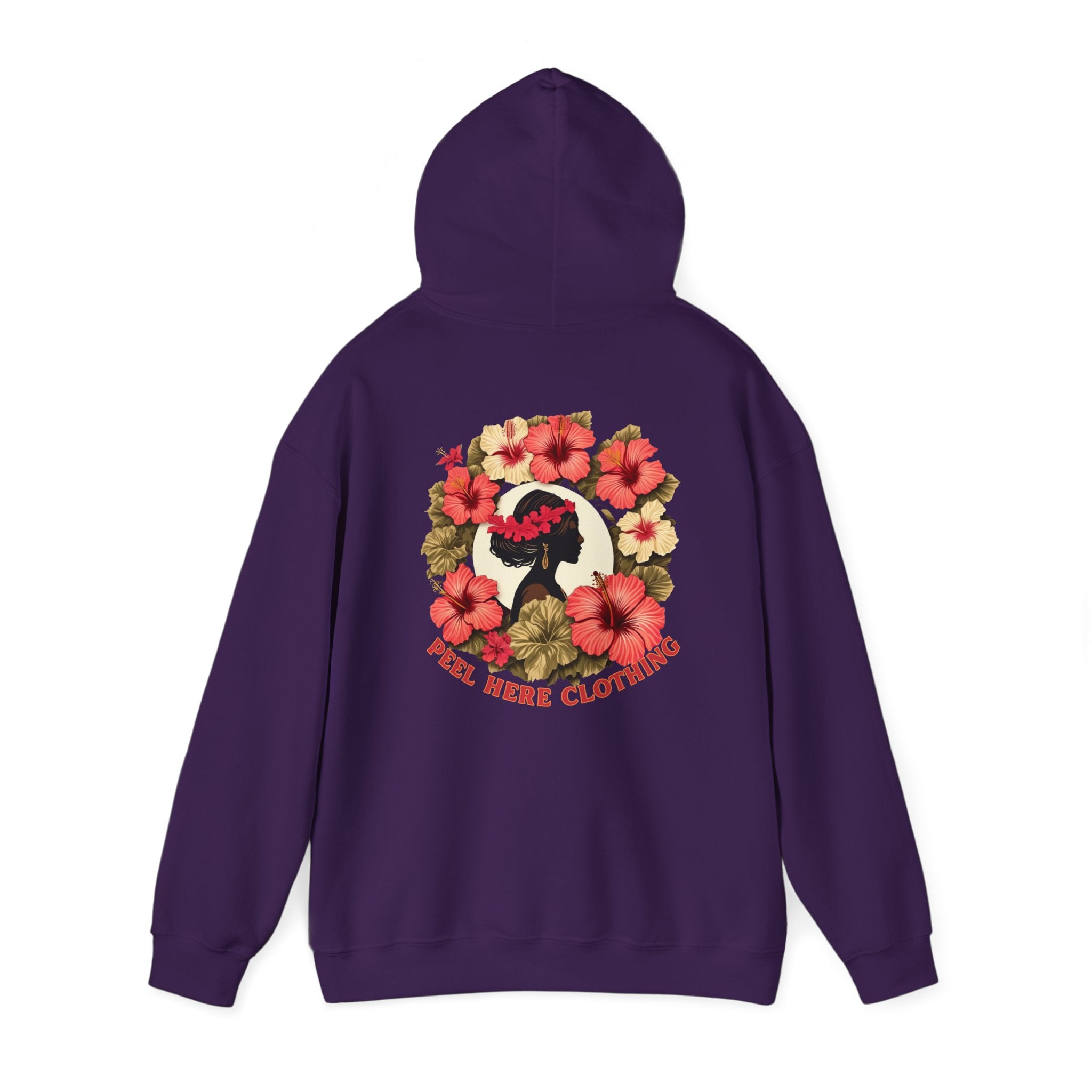 Hibiscus Princess Hooded Sweatshirt Heavy Blend