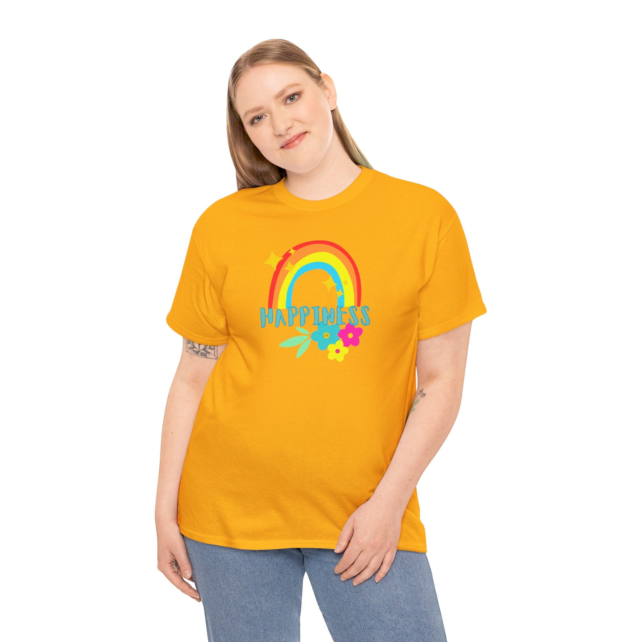 Peel Here Clothing Women's "Happiness Rainbow"