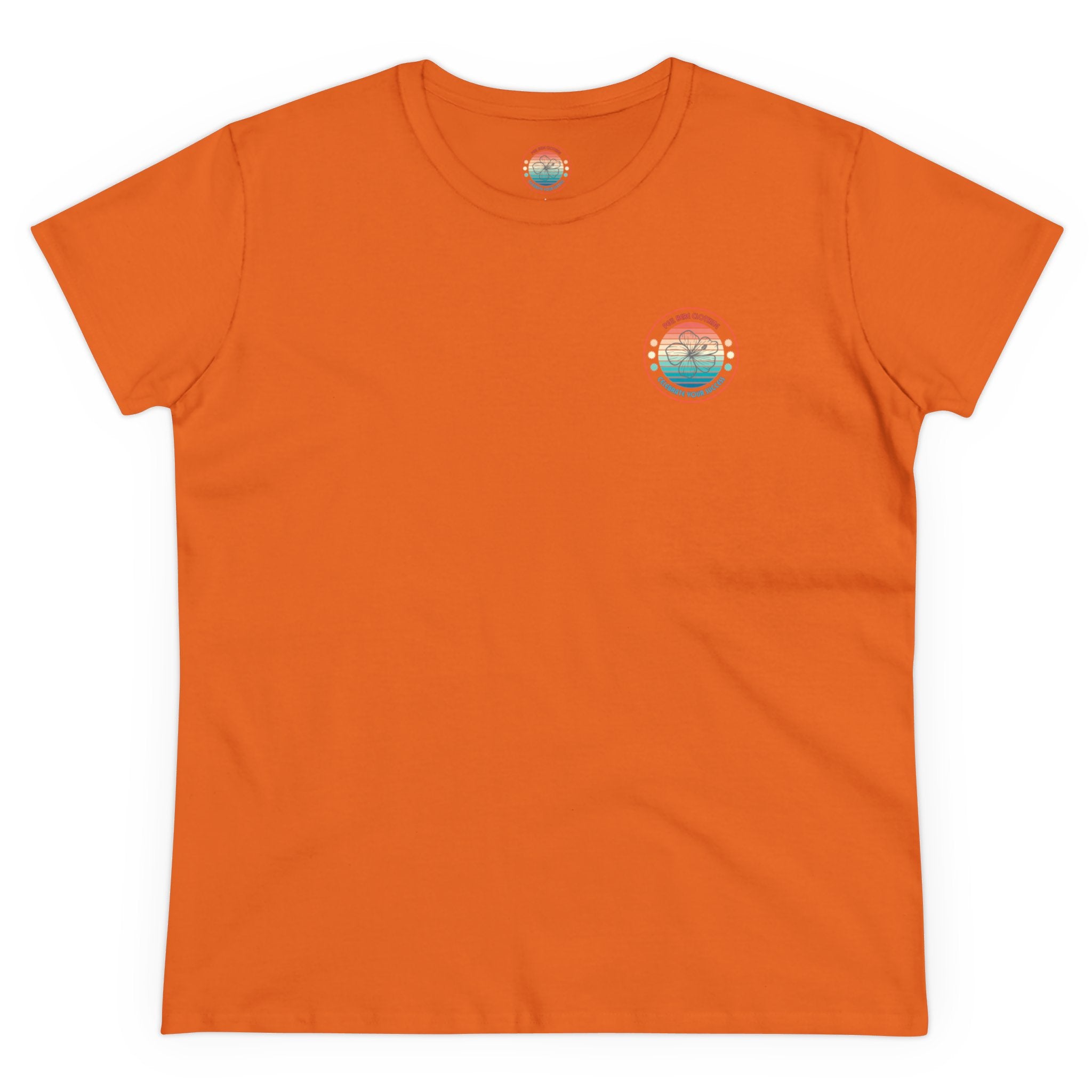 Retro Hibiscus Midweight Cotton Tee