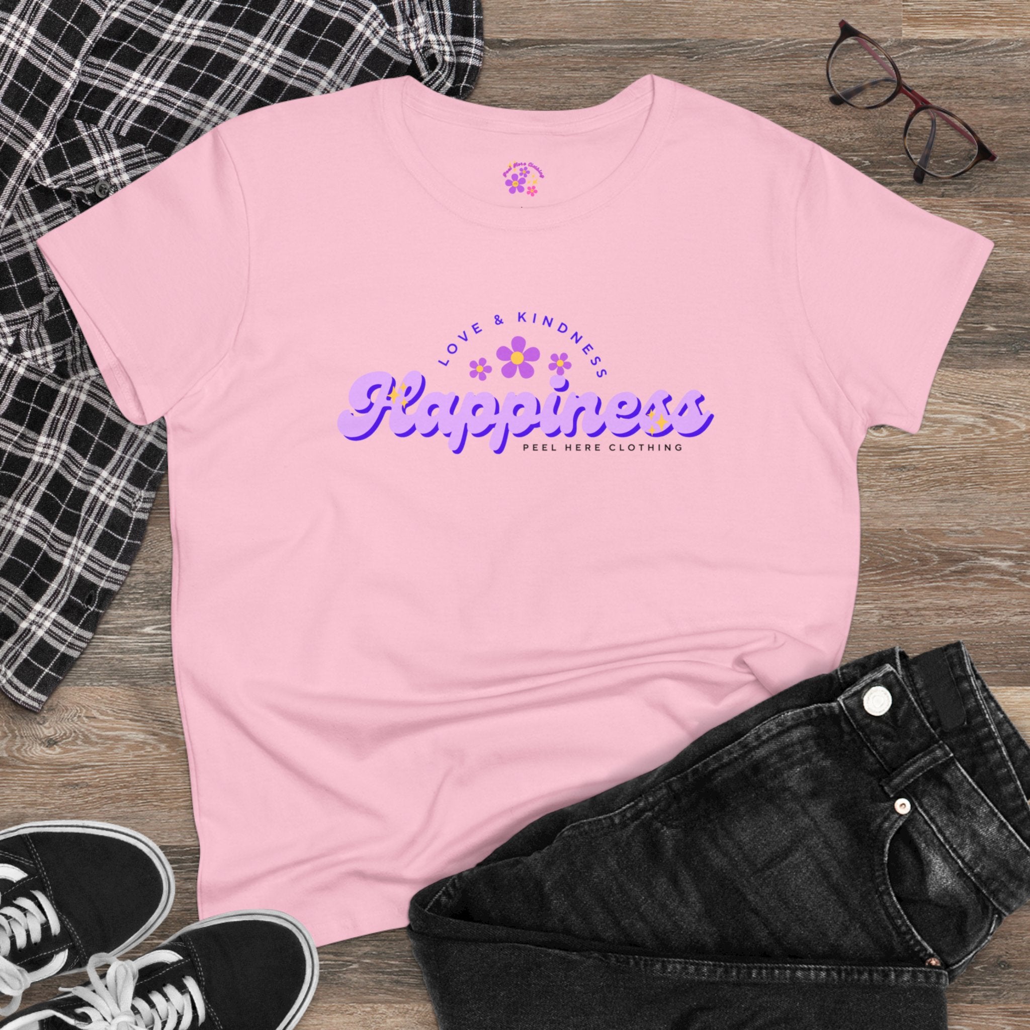 Happiness Midweight Cotton Tee (Front)