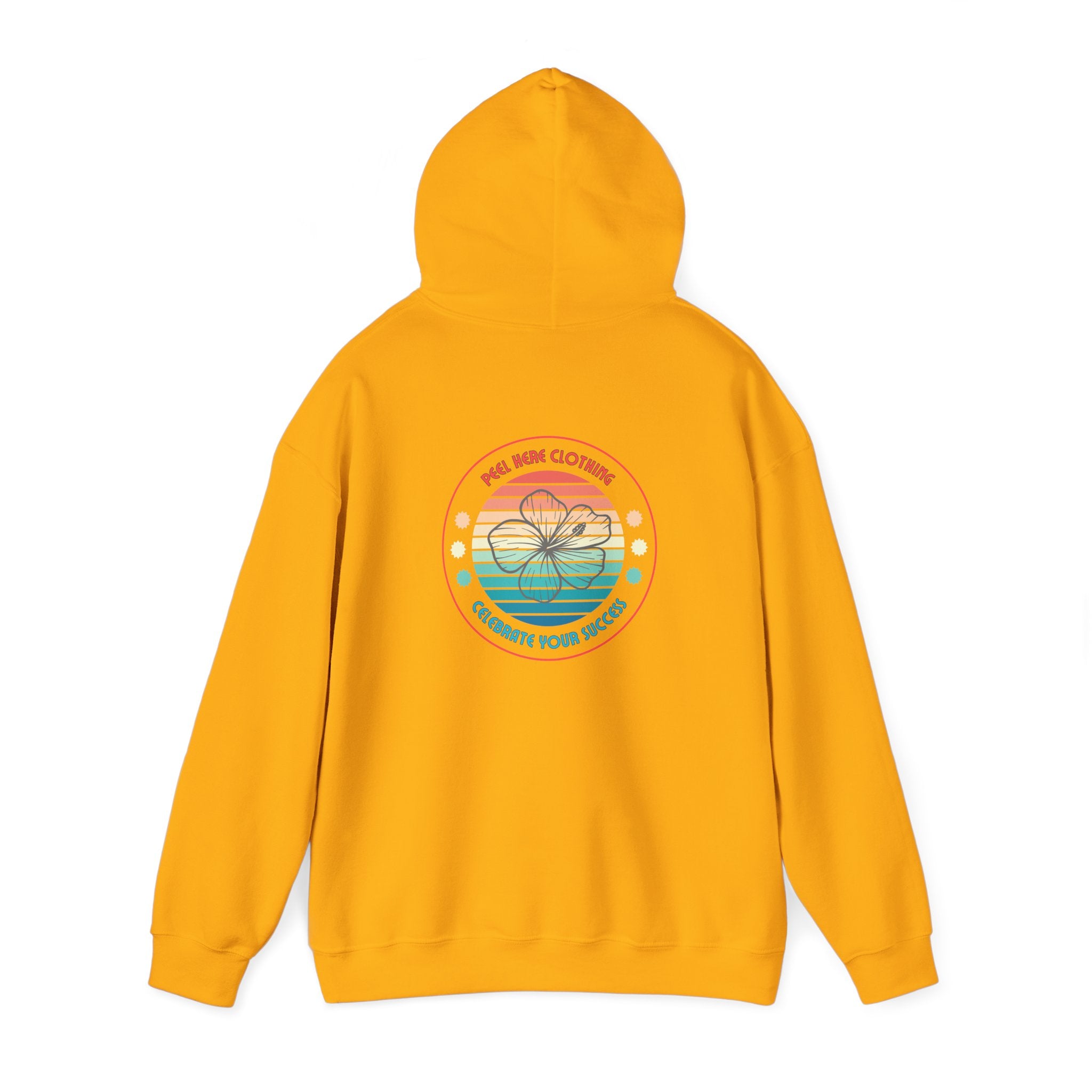 Retro Hibiscus Hooded Sweatshirt