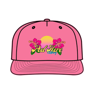 Peel Here Clothing Sunset Hibiscus Surf Cap