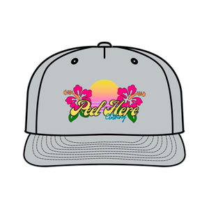 Peel Here Clothing Sunset Hibiscus Surf Cap