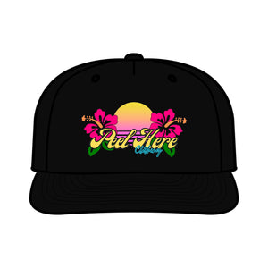 Peel Here Clothing Sunset Hibiscus Surf Cap