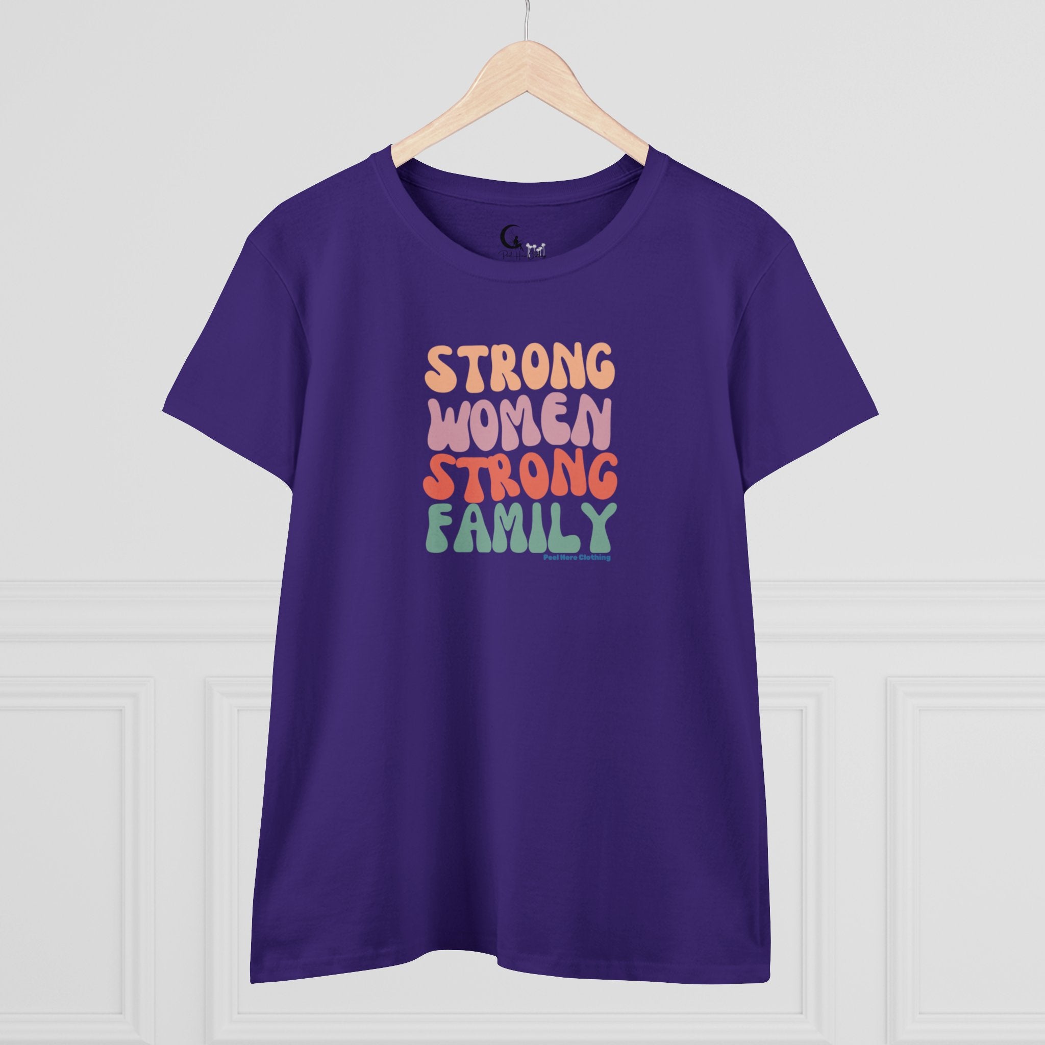 Strong Women Strong Family Midweight Cotton Tee (Front)