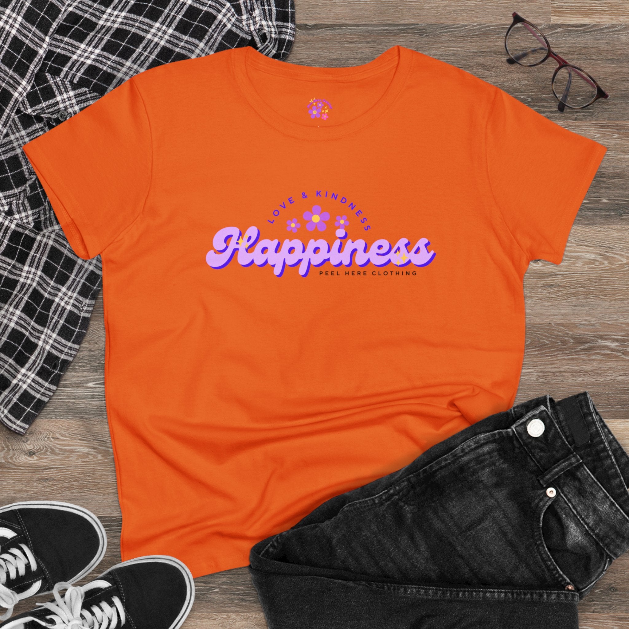 Happiness Midweight Cotton Tee (Front)