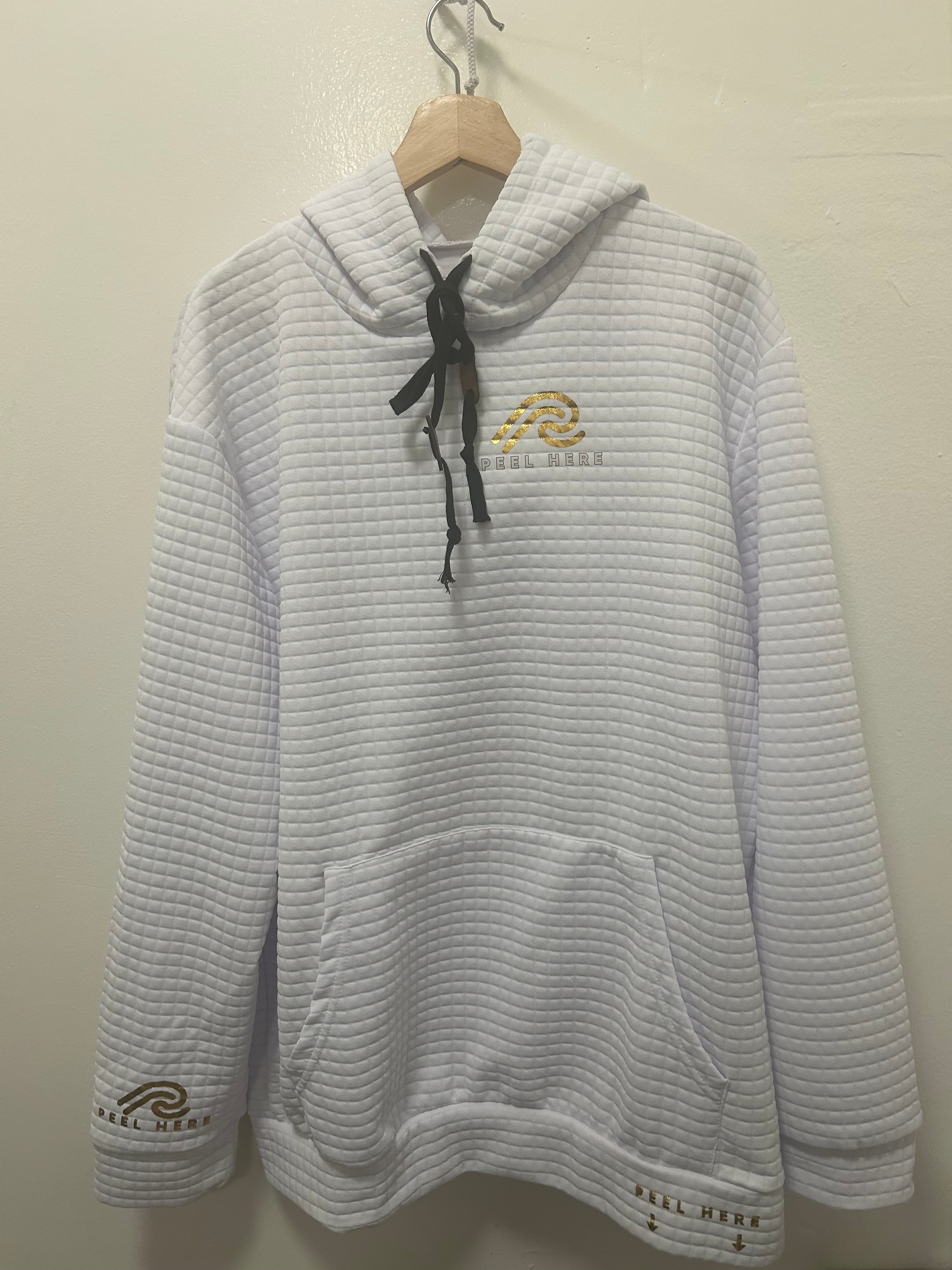 Waffle Pattern Hoodie W/gold logo limited Edition